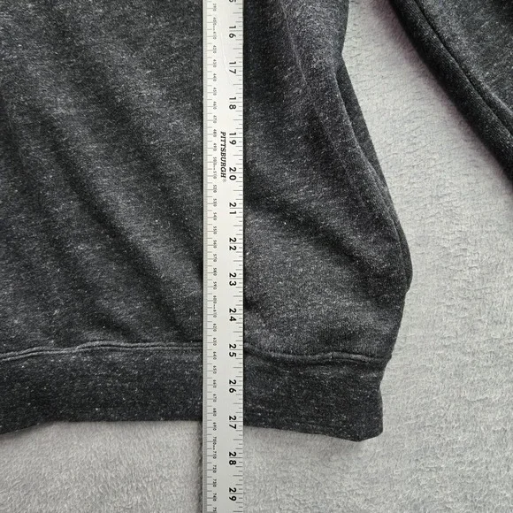 Travis Mathew Men Sweater M Charcoal Button Henley Long Sleeve - Picture 3 of 8